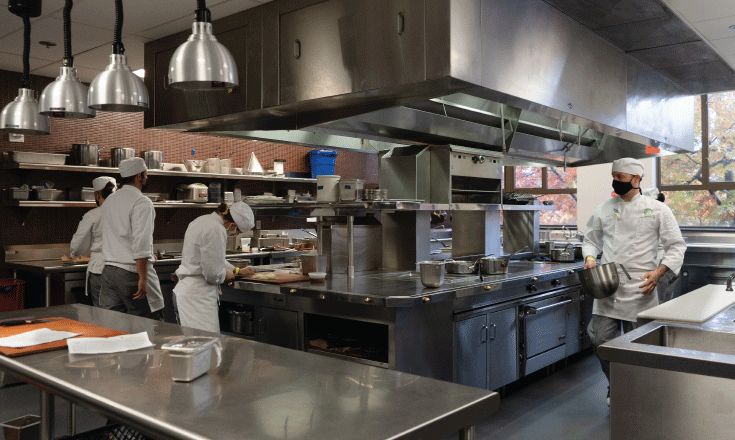 Seattle Culinary Academy student chefs hard at work