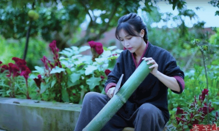 Li Ziqi making furniture