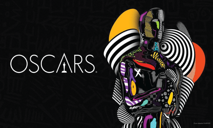 The 93rd Oscars Art Deco banner