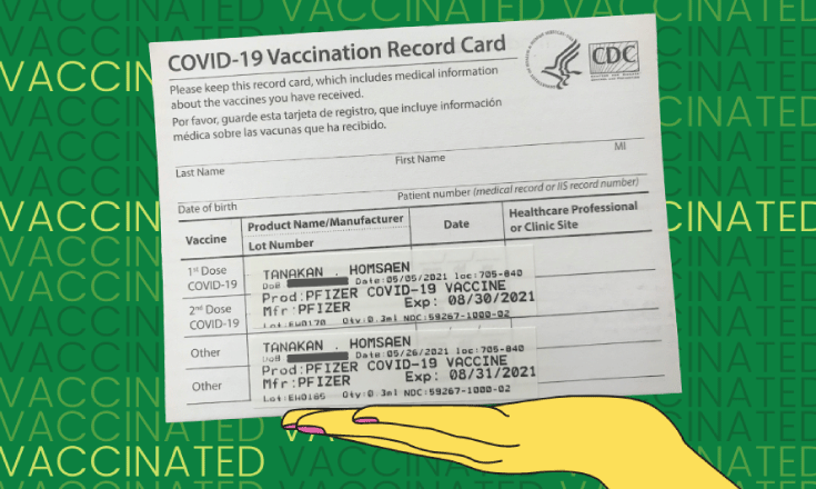Getting the second shot of COVID-19 vaccine